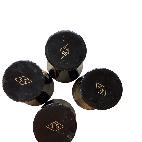 Weatherproof Dining Vintage Set Of Four Bamboo Black Lacquer With